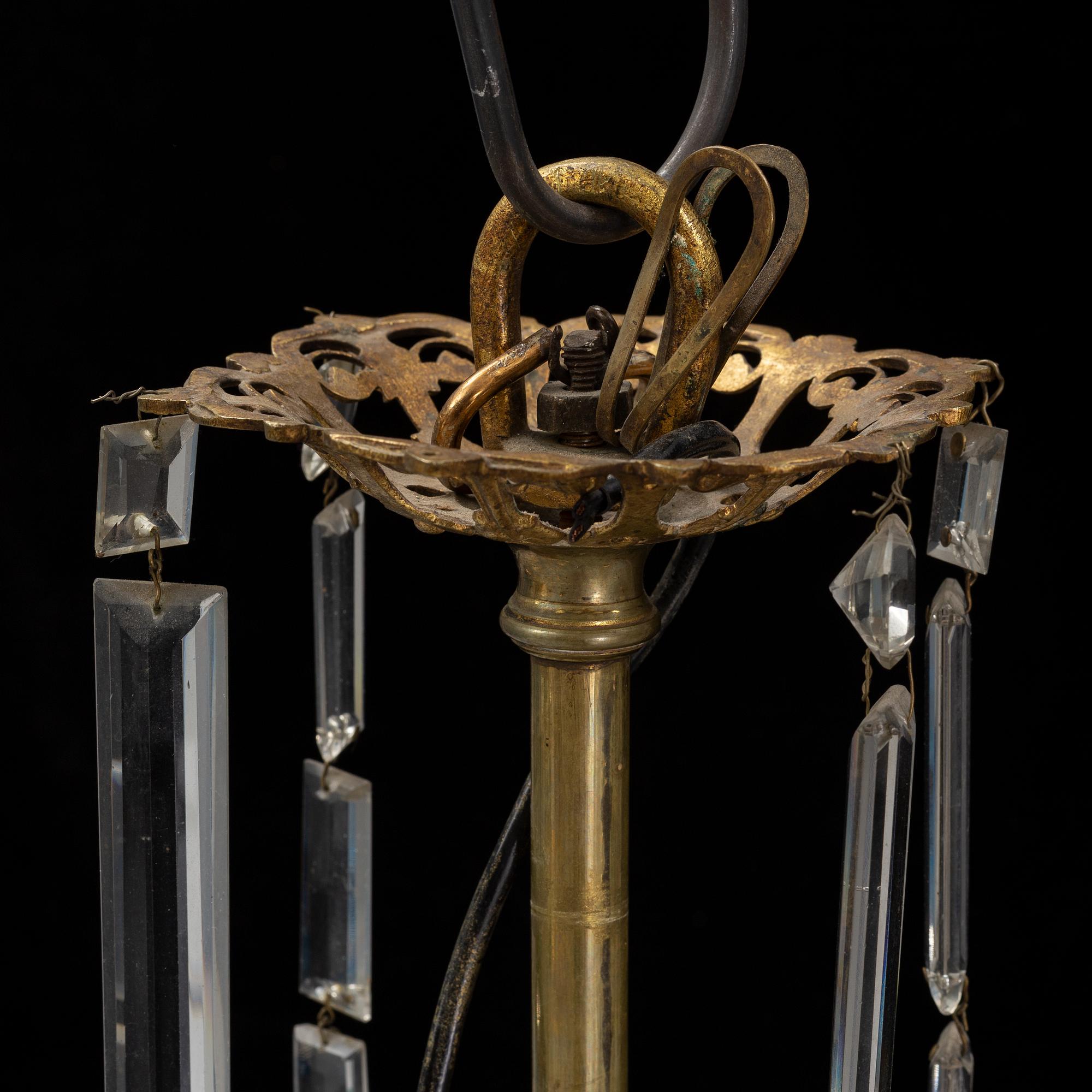 Ljuskrona, Oscariansk, omkring år 1900.