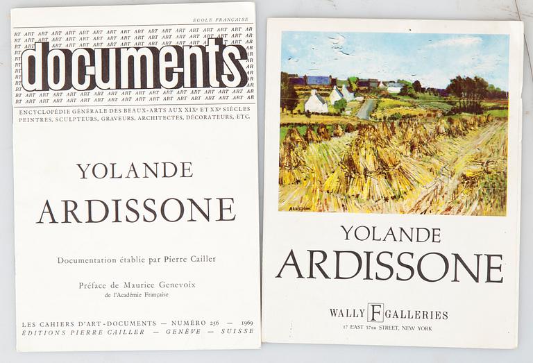 YOLANDE ARDISSONE, olja på duk, signerad Ardissone.