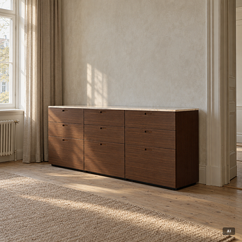 A sideboard, probably by Porro, Italy.