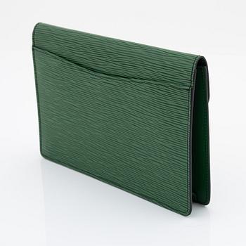 Louis Vuitton, a Borneo Green epi clutch, 1988.