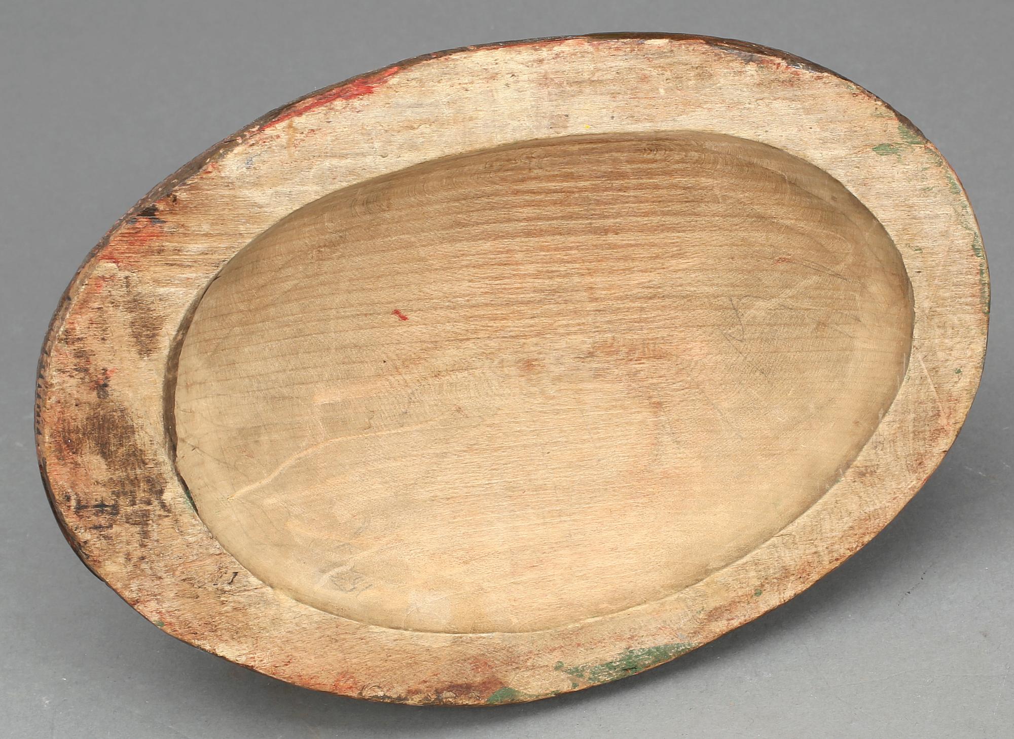 VISITKORTSSKRIN, bemålat trä, 1900-talets början.