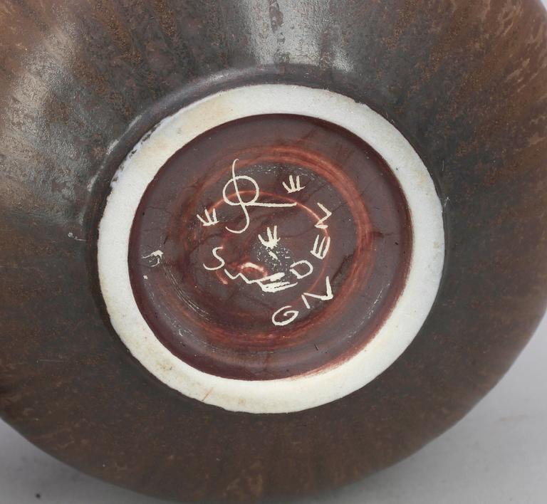 VASER samt SKÅL, 12 delar, stengods, bla Gunnar Nylund, Rörstrand, 1900-tal.