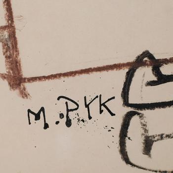 MADELEINE PYK, blandteknik, signerad.