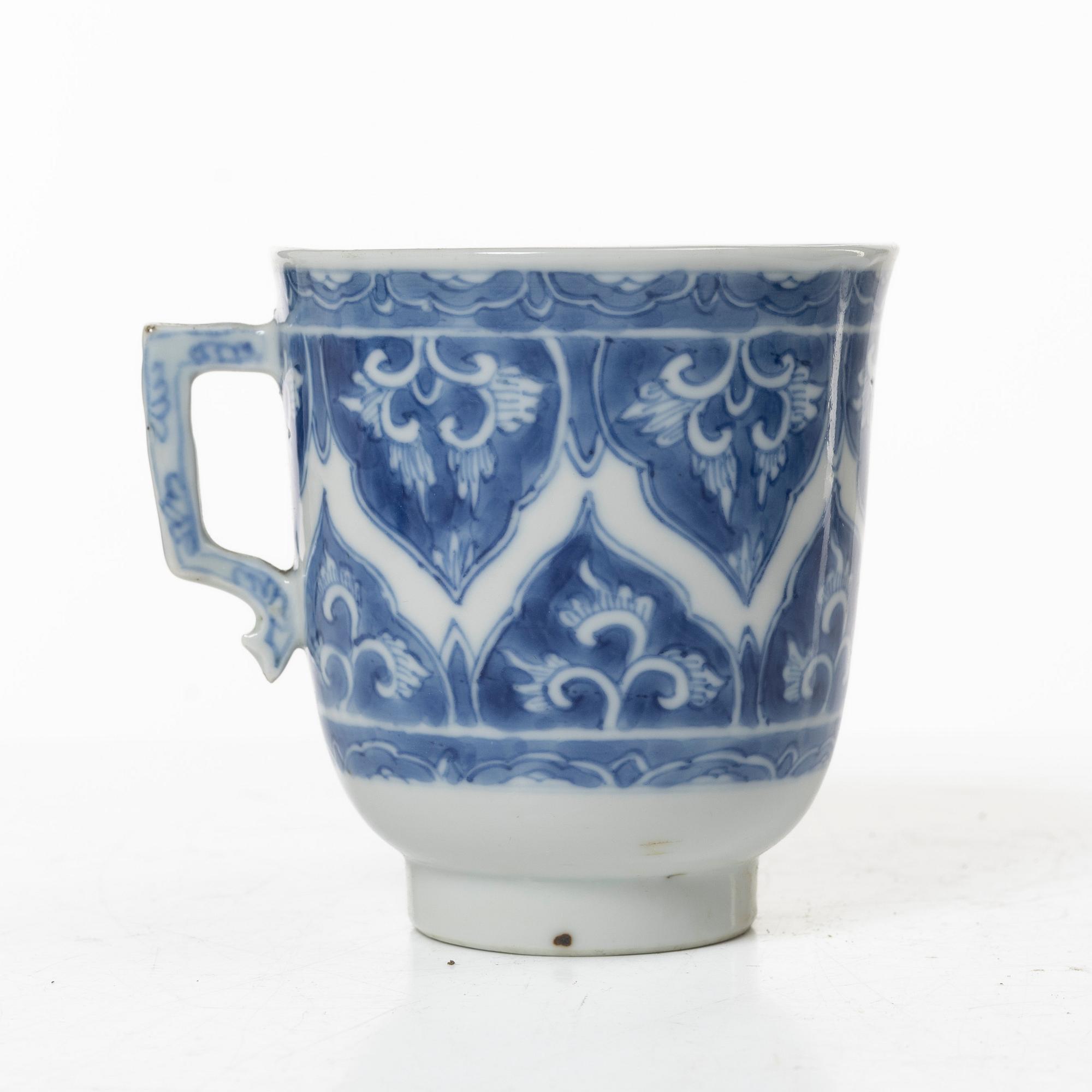 Five cups and four dishes, Qing dynasty, Kangxi (1662-1722).