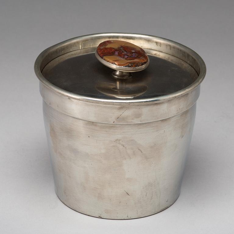 Estrid Ericson, a pewter ice bucket, Svenskt Tenn, Stockholm 1956, model number 2664.