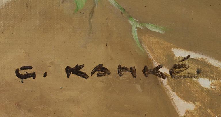 OKÄND KONSTNÄR, olja på duk, signerad G Kamké.