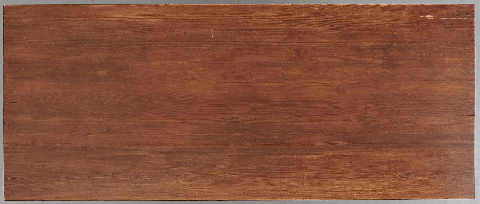 Axel Einar Hjorth, a stained pine "Lovö" table, Nordiska Kompaniet, Sweden 1930's.