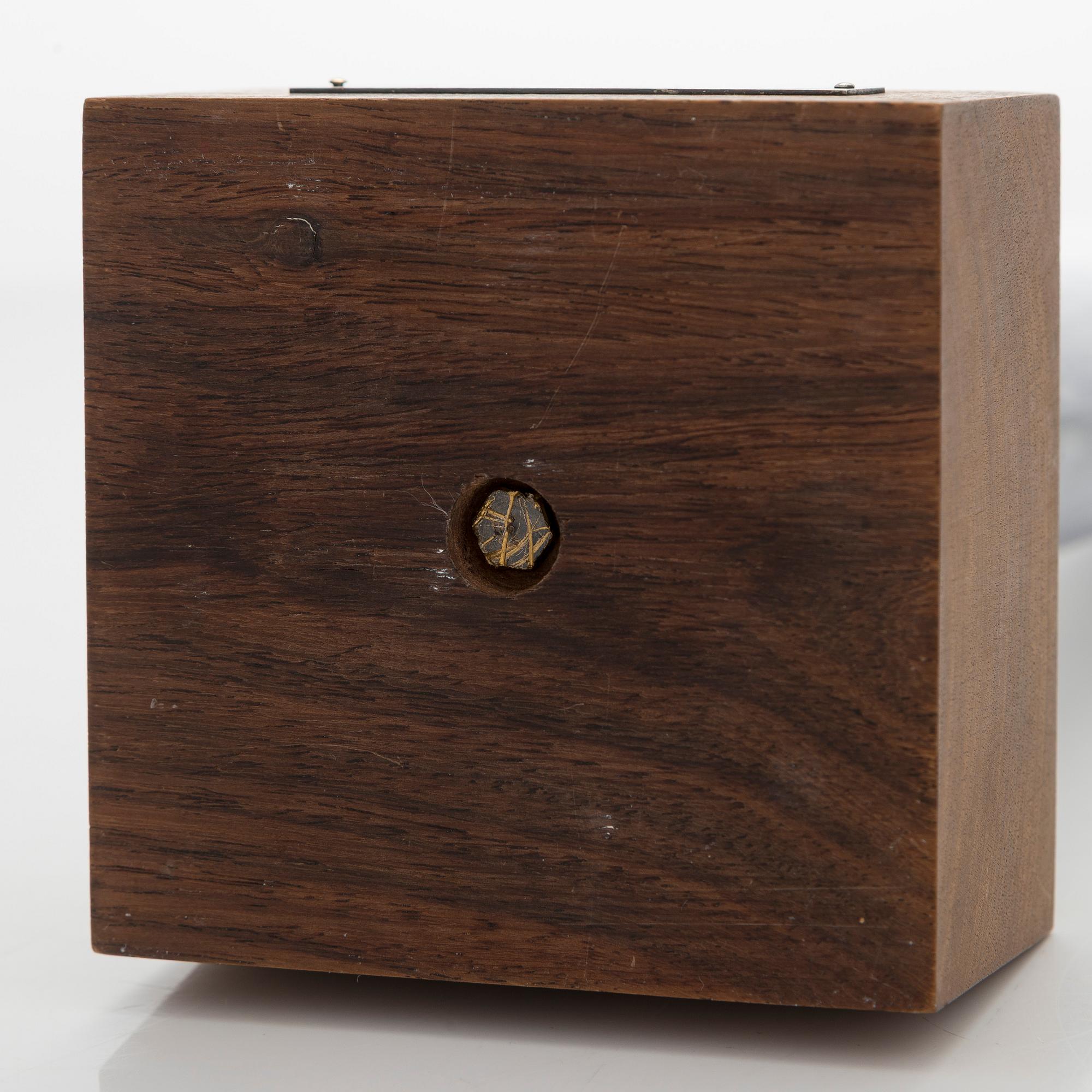 Tapio Wirkkala, a silver and rosewood vase, Kultakeskus, Hämeenlinna 1967.