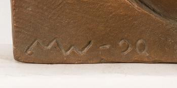 MARJATTA WECKSTRÖM, a bronze relief.