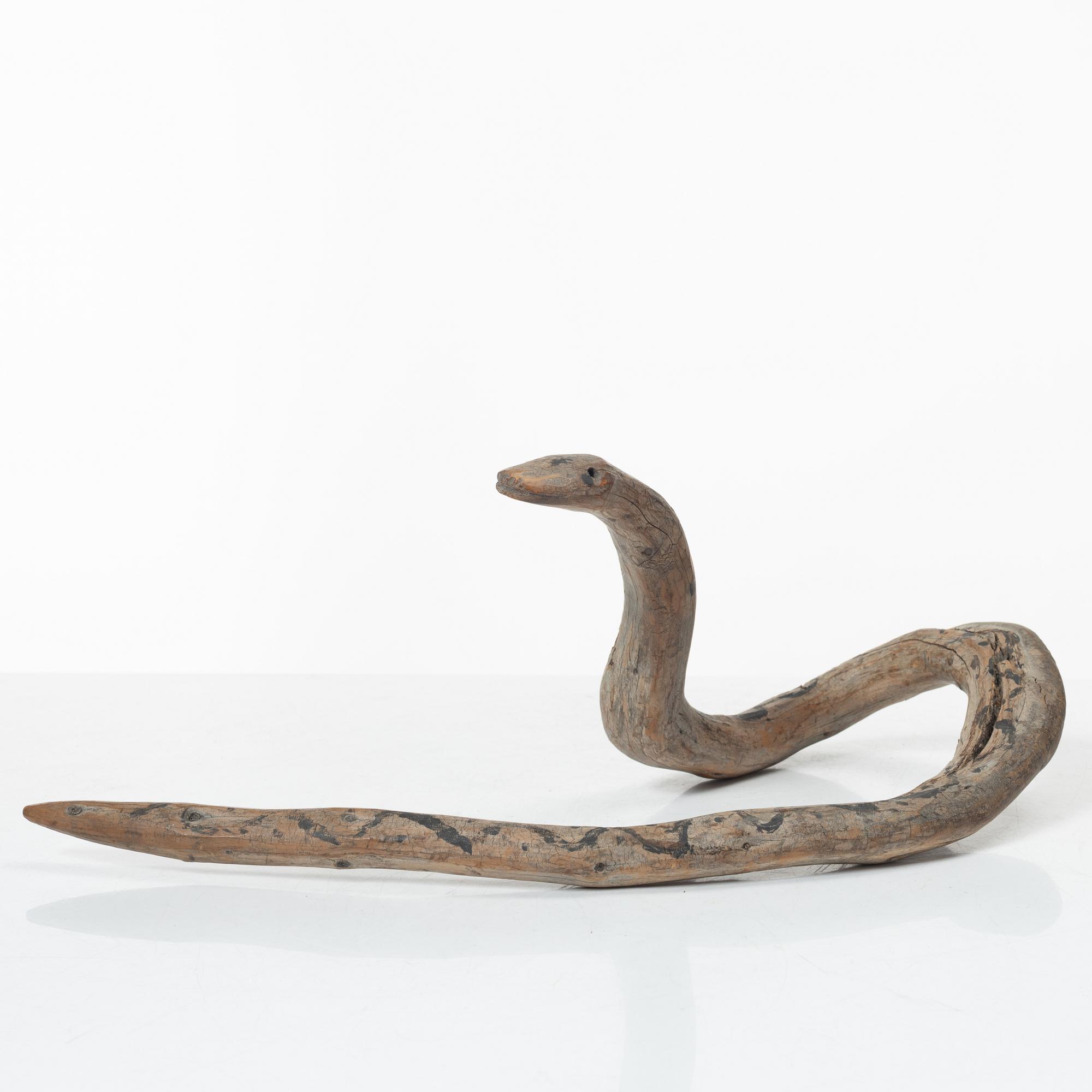 Snake, folk art, 19th century.