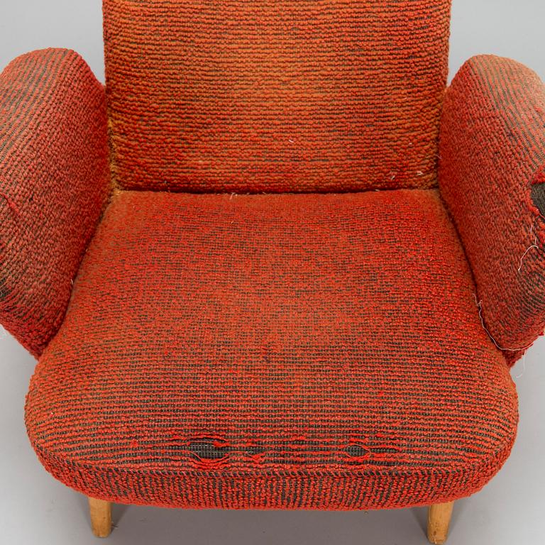 Carl Gustaf Hiort af Ornäs, fåtölj, Hiort Tuote Puunveisto, 1940-tal.