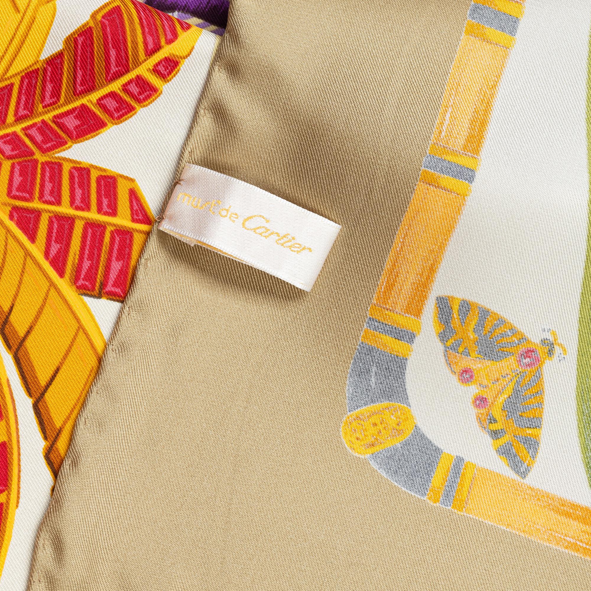 Cartier, scarf.
