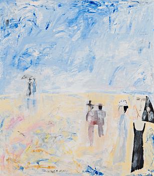 461. Madeleine Pyk, "Promenad på stranden" (Walk on the Beach).