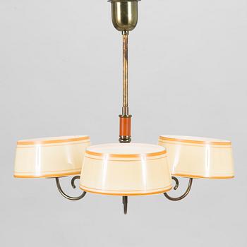 A 1930's pendant light.