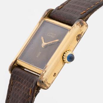 CARTIER,  must de Cartier Tank, armbandsur, 20 mm,
