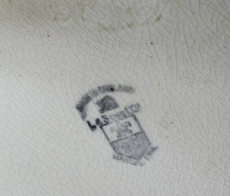 FIGURINER ett par, flintgods, 1900-talets början.