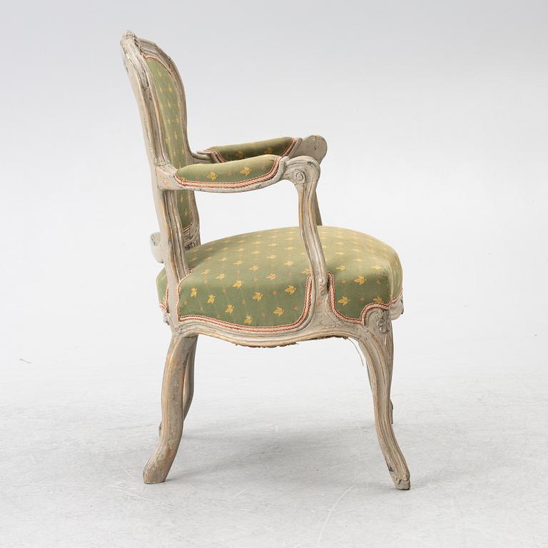 A Louis XV armchair, 18th Century.