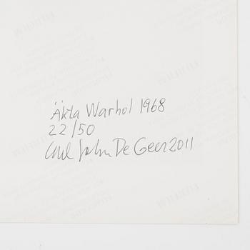 Carl Johan De Geer, 'Äkta Warhol'.