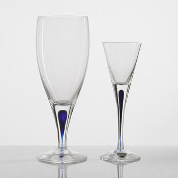 Erika Lagerbielke, a 21-piece glass service, 'Intermezzo', Orrefors.