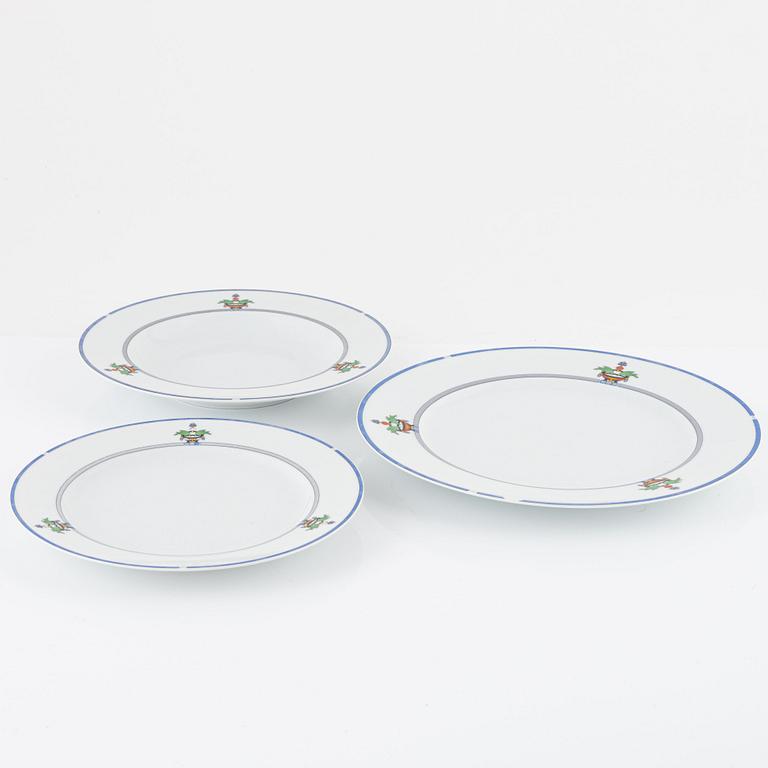 Servisdelar, 19 st, porslin "La Maison Venitienne", Cartier, Limoges, Frankrike.