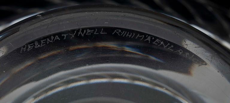 SKÅL, glas, sign. Helena Tynell, Riihimäen Lasi.