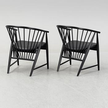 Sonna Rosen, a set of two 'Solfjädern' easy chairs from Gemla, 2007.