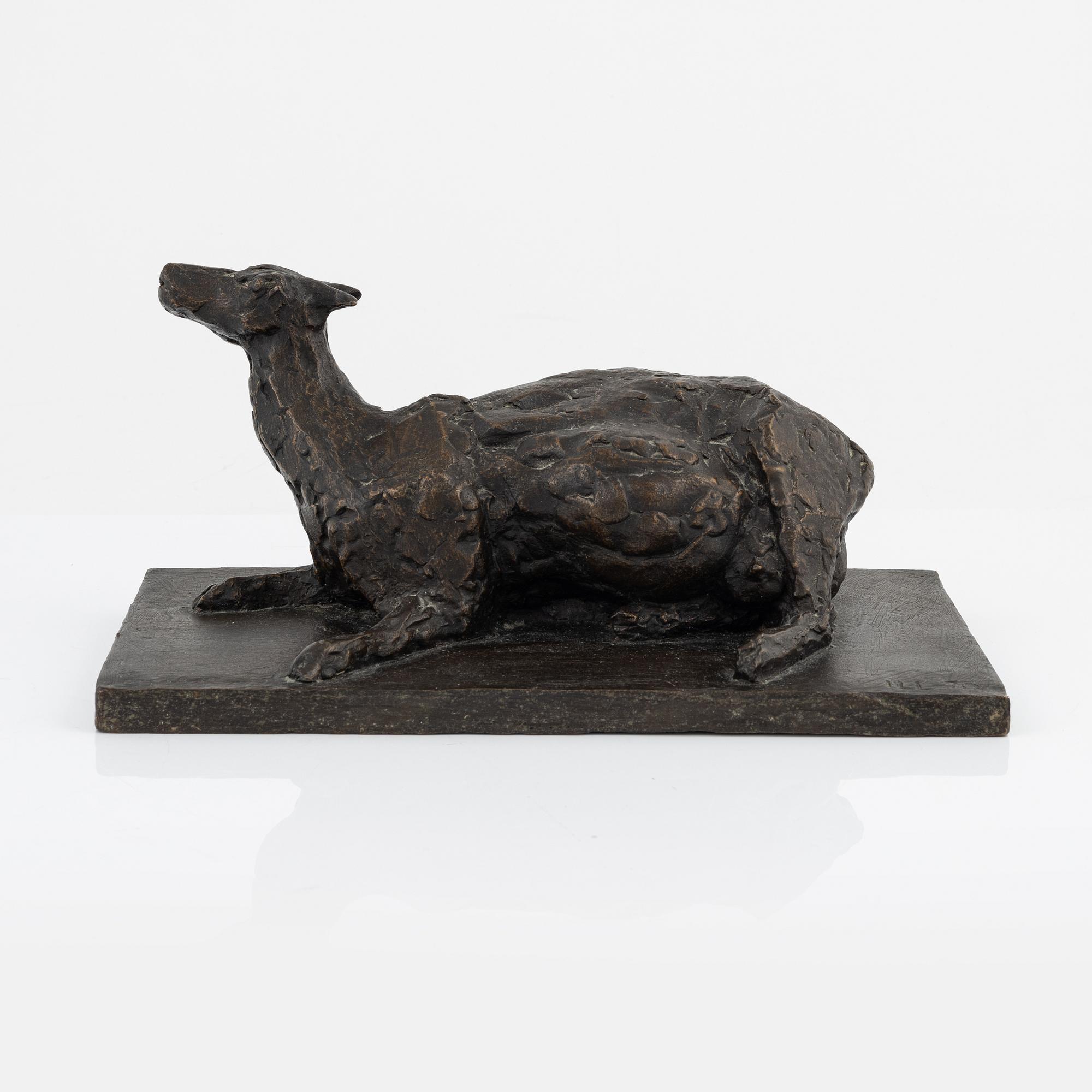 A bronze sculpture, signed ILL, dated -70.