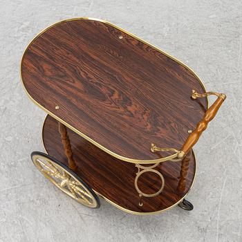 Serving cart, late 20th century.