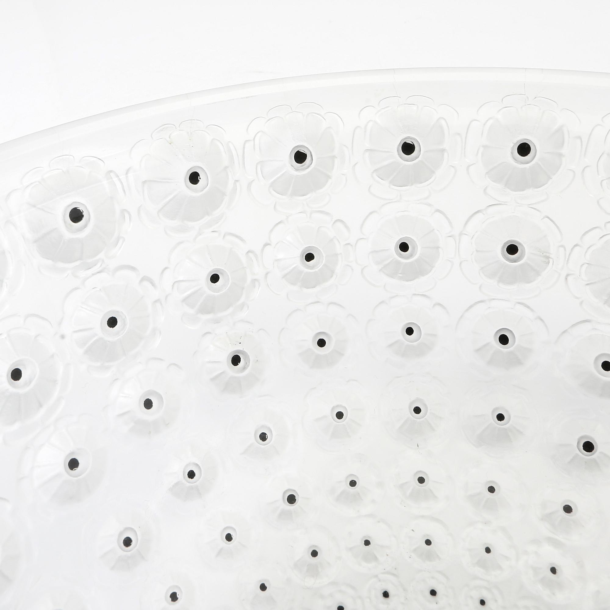 René Lalique, skål "Nemours" Frankrike 1900-talets senare del gjutet glas.