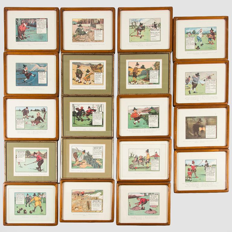 "The Rules of Golf", 19 kpl.