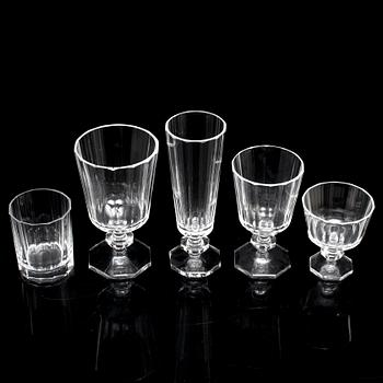 ELIS BERGH, glasservis, 65 delar, "Karlberg", Kosta.