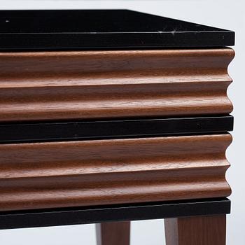 Attila Suta, a pair of side tables, executed in his own studio, Stockholm 2018.