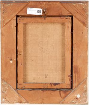 OKÄND KONSTNÄR, olja på duk, otydligt signerad, daterad 1889.