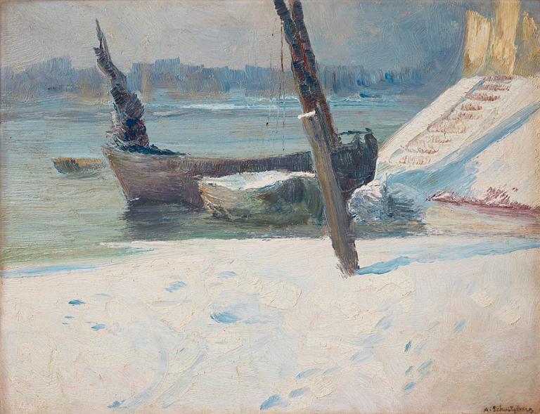 Anshelm Schultzberg, "Hamnen i Étaples".