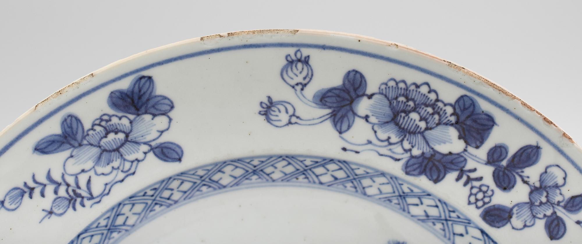 TALLRIKAR, 7 delar, porslin, Kina, 1700-/1800-tal.
