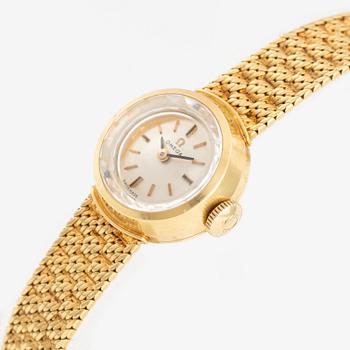 Omega, armbandsur, 18K guld, 17 mm.