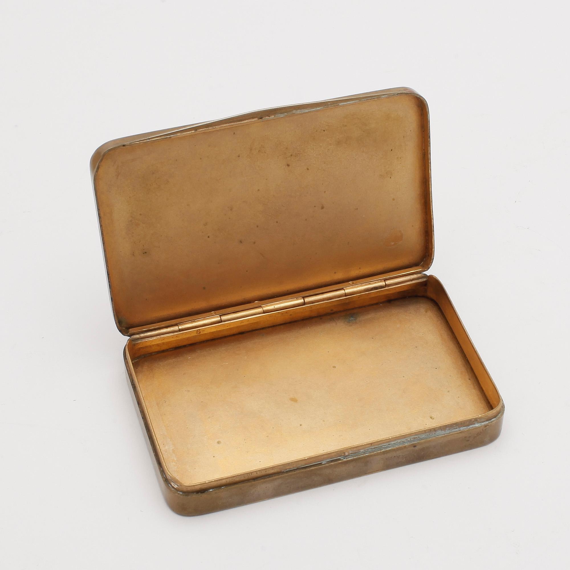 DOSA, förgylld mässing, senempire, omkr 1800-talets mitt.