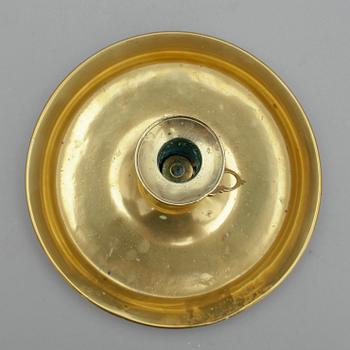 LJUSSTAKE, mässing, 1800-tal.
