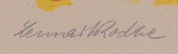 LENNART RODHE, färglitografi, signerad och numrerad 61/200,