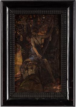 JULIUS KRONBERG, tillskriven, olja på duk/papp-pannå.