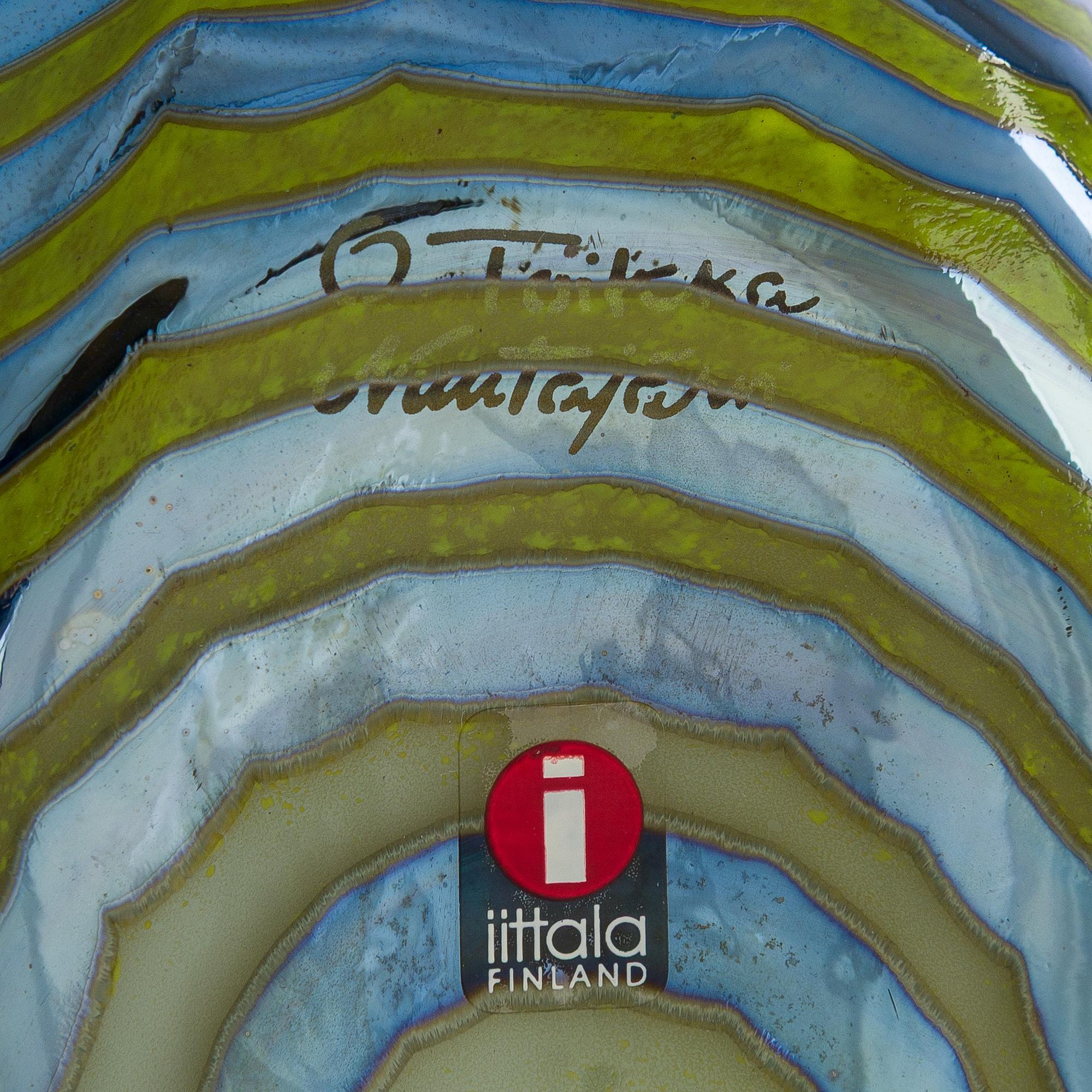 Oiva Toikka, lasilintu, "Tavitar", signeerattu O. Toikka Nuutajärvi.