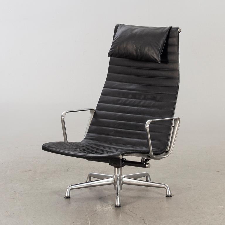 CHARLES AND RAY EAMES, An "EA-124, Aluminium Group", Herman Miller lounge chair. USA.