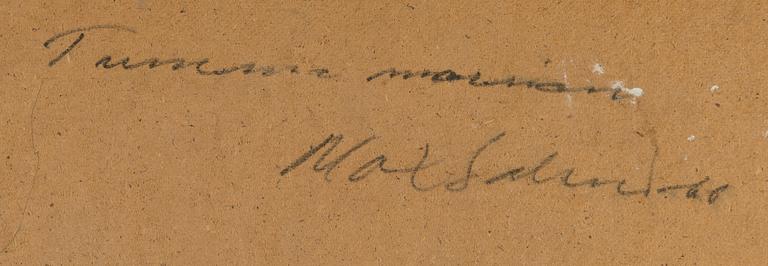 Max Salmi, "Tumma morsian" (Mörk brud).