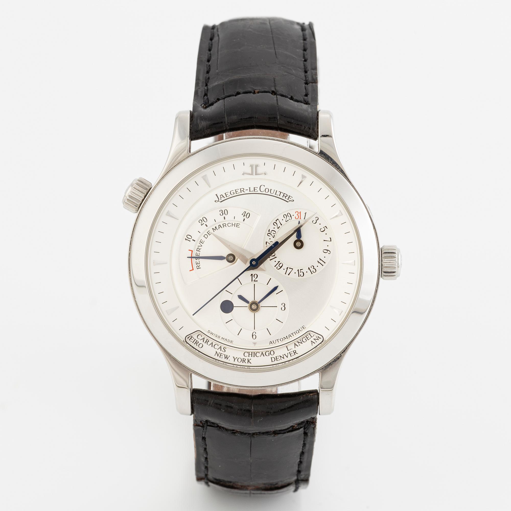 Jaeger-LeCoultre, Master Control Geographic, wristwatch, 38 mm.