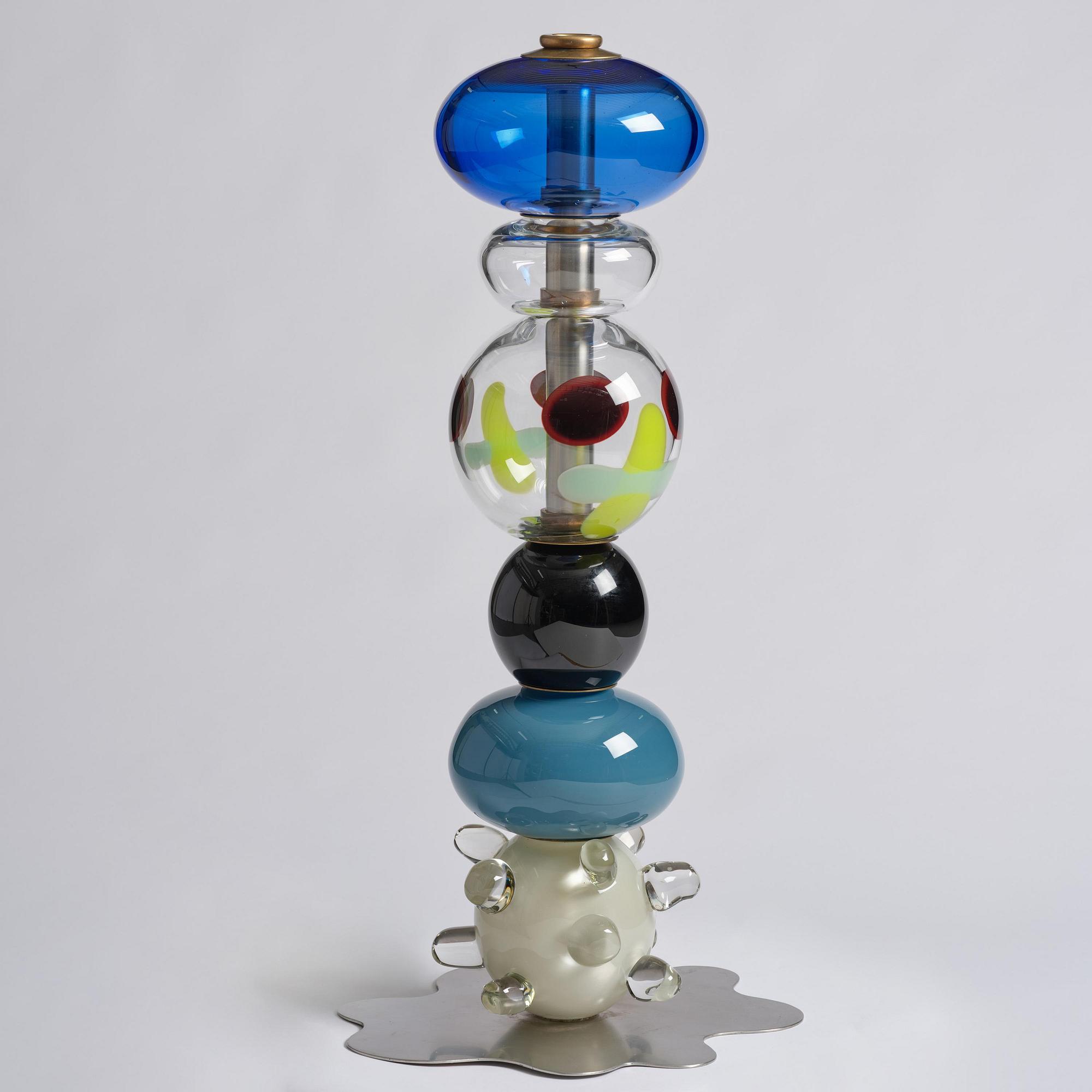 Frida Fjellman, “Totem Buddie no 03”, a unique glass sculpture/vase, Kosta Boda, 2021.
