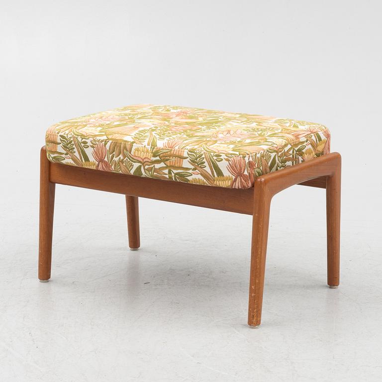Folke Ohlsson, an armchair with ottoman "Duxiesta", Bra Bohag, Ljungs Industrier, Malmö 1960s.