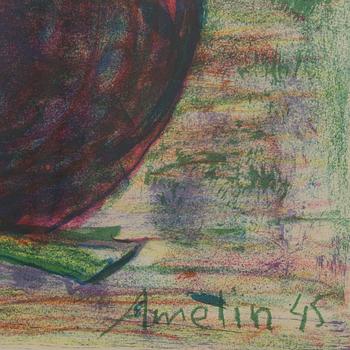 ALBIN AMELIN, färglitografi, signerad och numrerad 33/200.