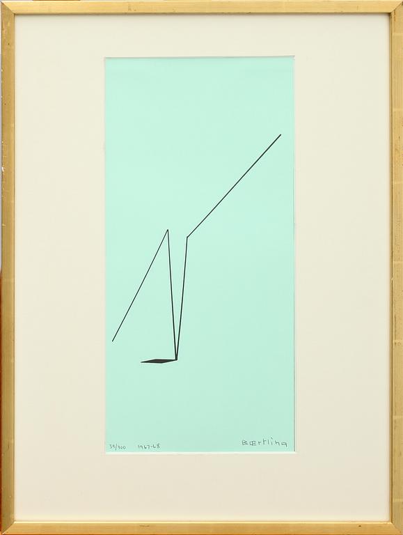 OLLE BAERTLING, färgserigrafi, sign, dat 1967-68 o numr 39/300.