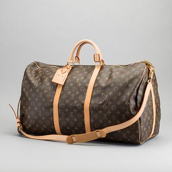 A 'Keepall 60' monogram canvas bag.