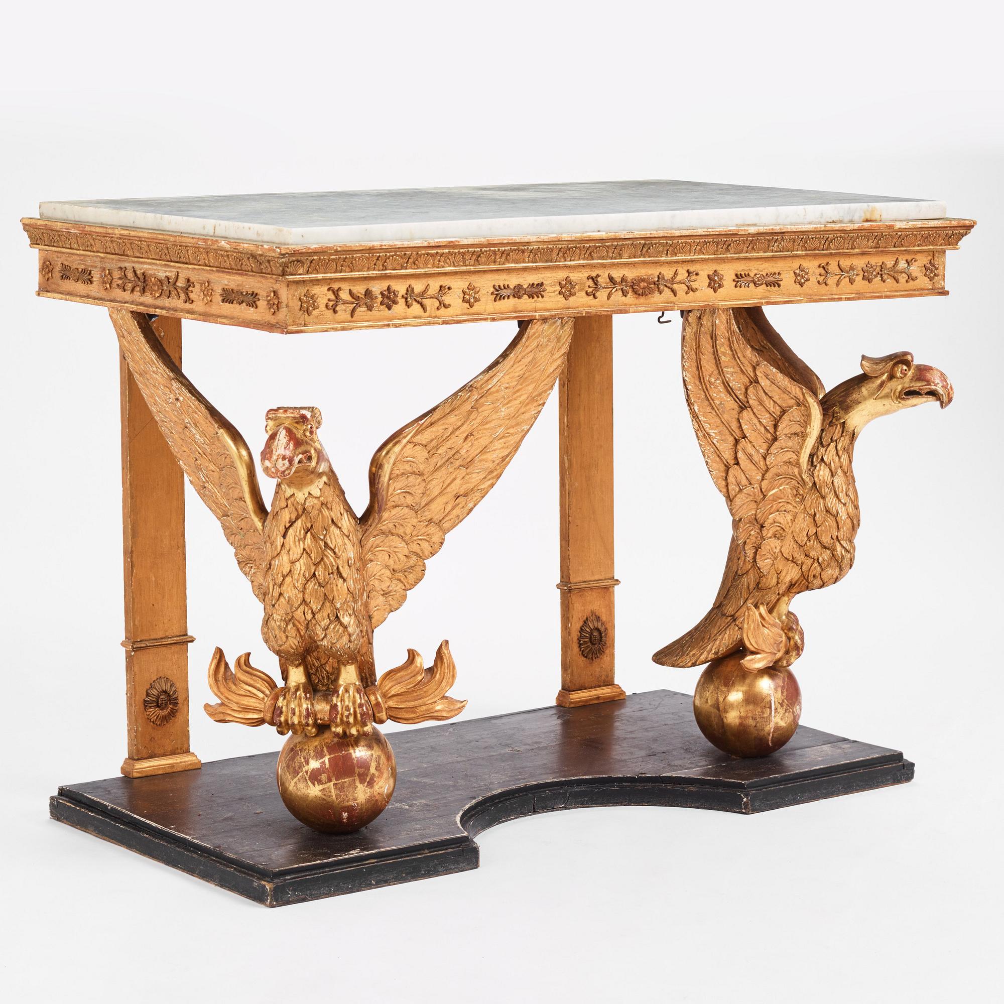 Konsolbord, Stockholmsarbete, tidigt 1800-tal, Empire.